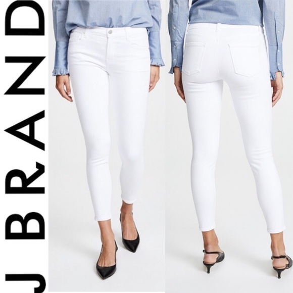 J Brand Denim - ❤️ J BRAND MID RISE CROPPED WHITE SKINNY JEANS 27